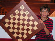 MICHAEL HOLMES WITH THE INDIANA CHAMPIONSHIP BOARD